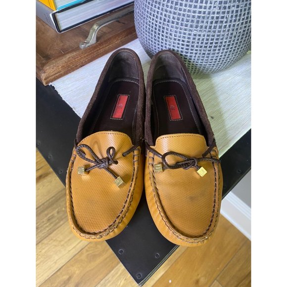 Carolina Herrera Leather Suede Driving Moccasins - Picture 3 of 10